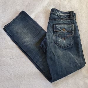 Energie Kirk Distressed Straight Leg Jeans, 30x33